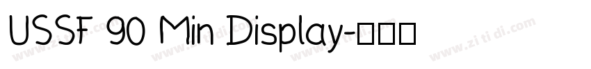USSF 90 Min Display字体转换
